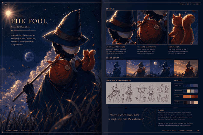 🧙♂️ Illustration & Character Design A storybook-inspired character concept exploring visual storytelling, atmosphere, and narrative-driven design. 🧙♂️ Illustration & Character Design A storybook-inspired character concept exploring visual storytelling, atmosphere, and narrative-driven design.